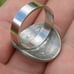 Ring 1980 Aztec Warrior Mexican centavos coin sterling silver band