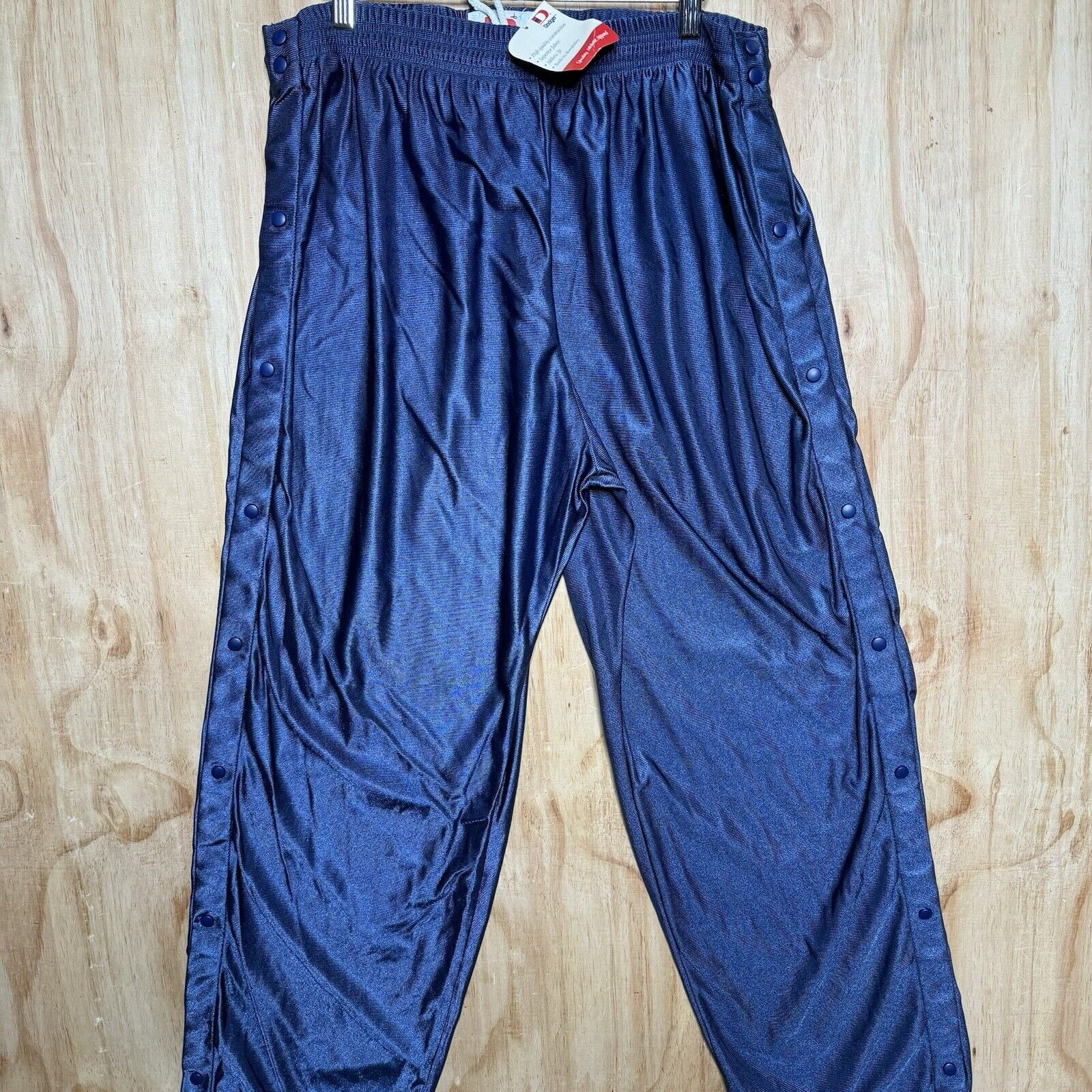 NWT Dodger Brand Mens USA Made Breakaway Pants Sweatpants Blue XXL Large Flawed
