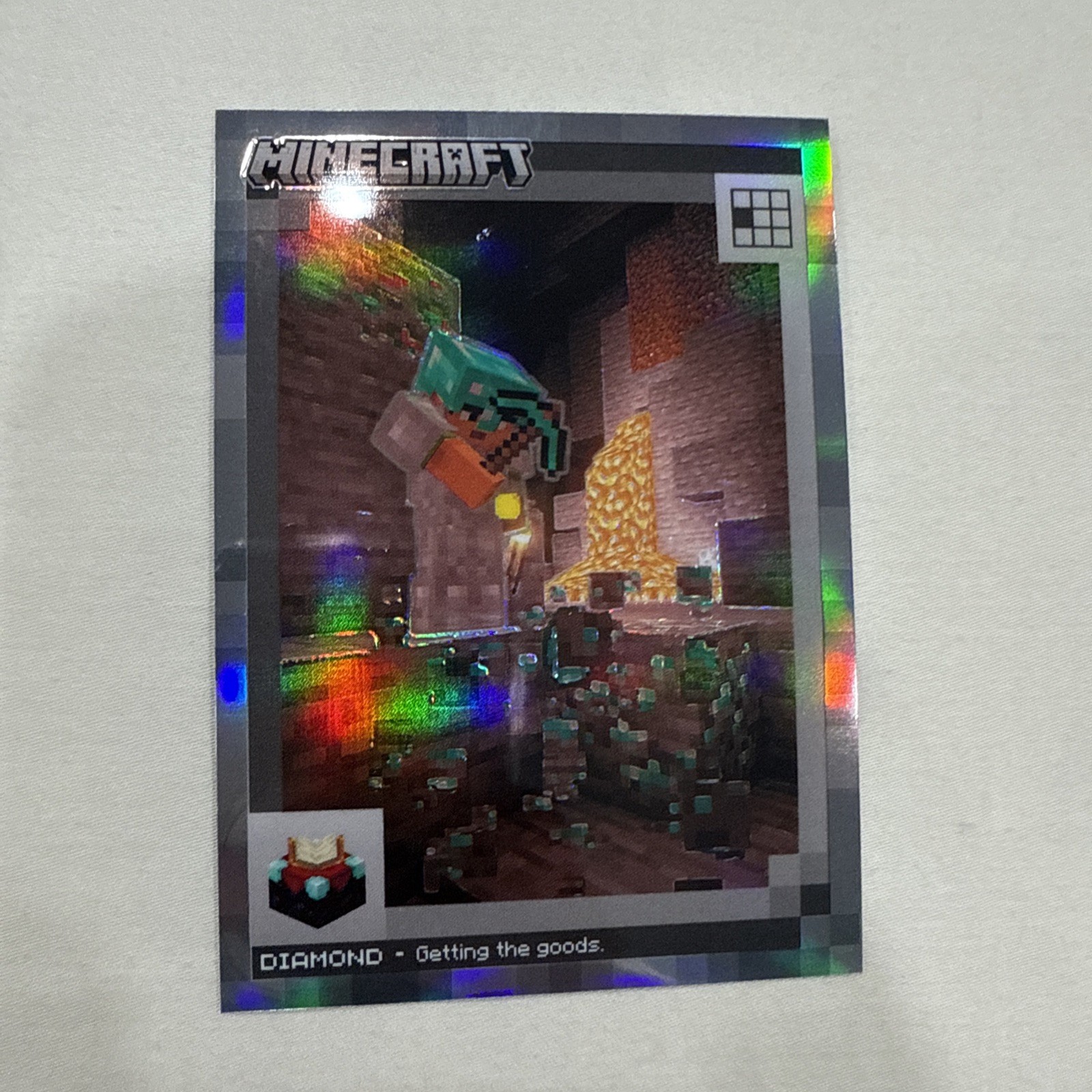 2024 Panini Minecraft - Diamond - #157 - Rainbow Optichrome Prizm #130/149