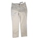 White House Black Market Everyday Denim Tonal Beaded Straight Leg Pants Cream 6