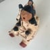 Vintage Native American Navajo Storyteller Figure Pottery Signed Nandi.