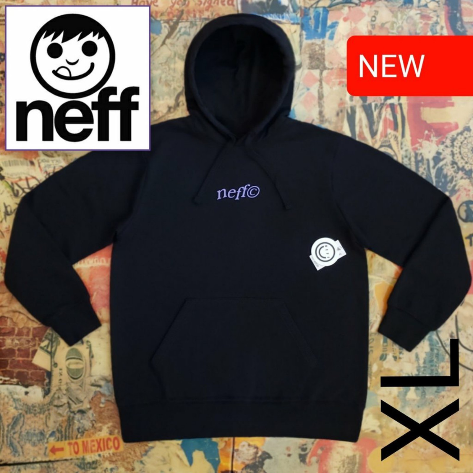 65 New Neff Mens Fleece Hoodie! XL