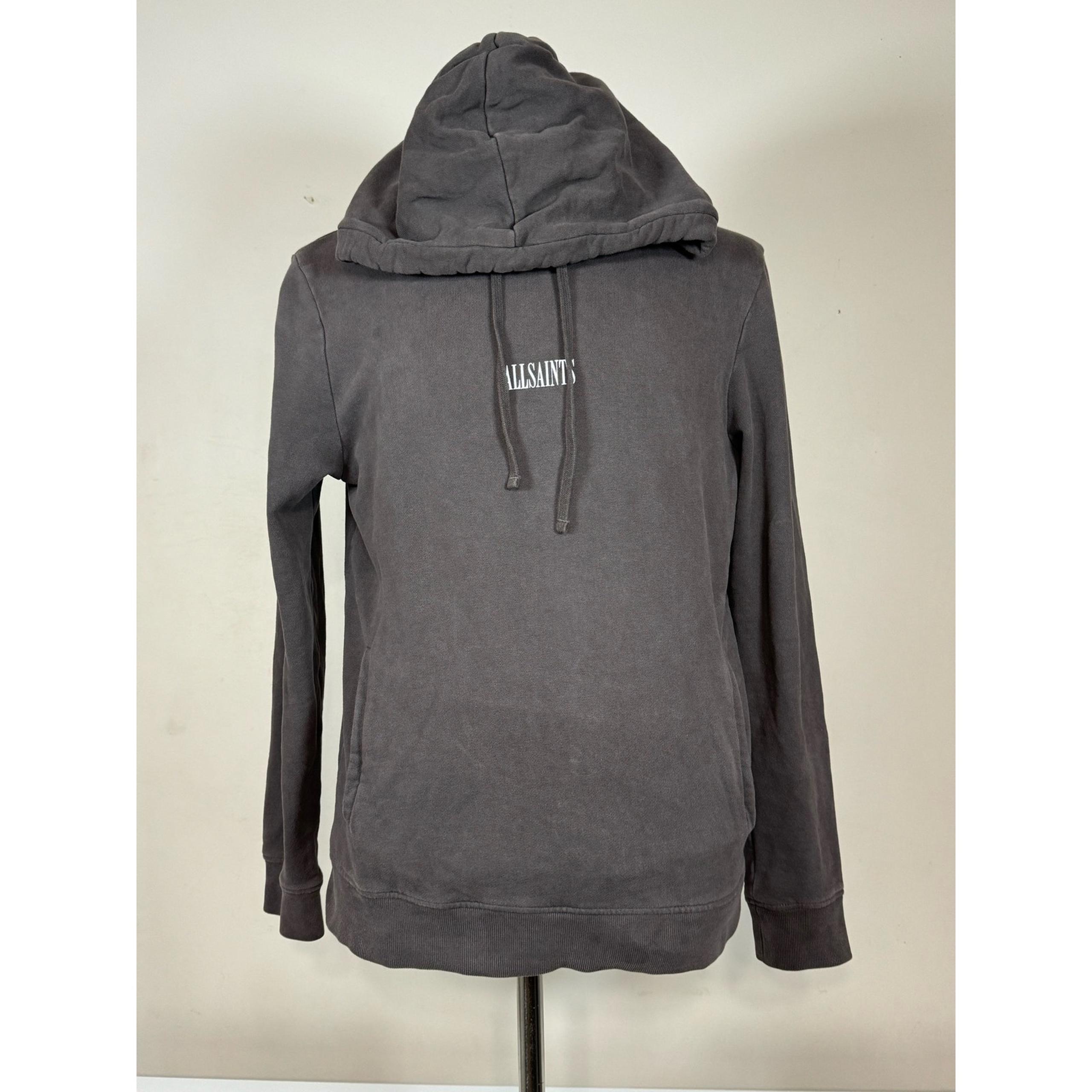 All Saints Brown Washed Pullover Sweatshirt Hoodie Men’s Size Medium