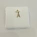 Real Diamond Pendant 10K Gold Initial A