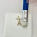 Real Diamond Pendant 10K Gold Initial A