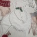 Pier 1 Christmas PARK AVENUE PUPPIES Dogs Embroidered Textured PILLOW w/ Zipper