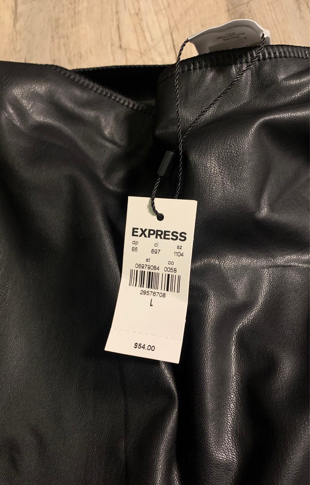 Super High Waisted Faux Leather Leggings