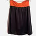 DKNY Orange and Black Bandeau Swimdress L NWT