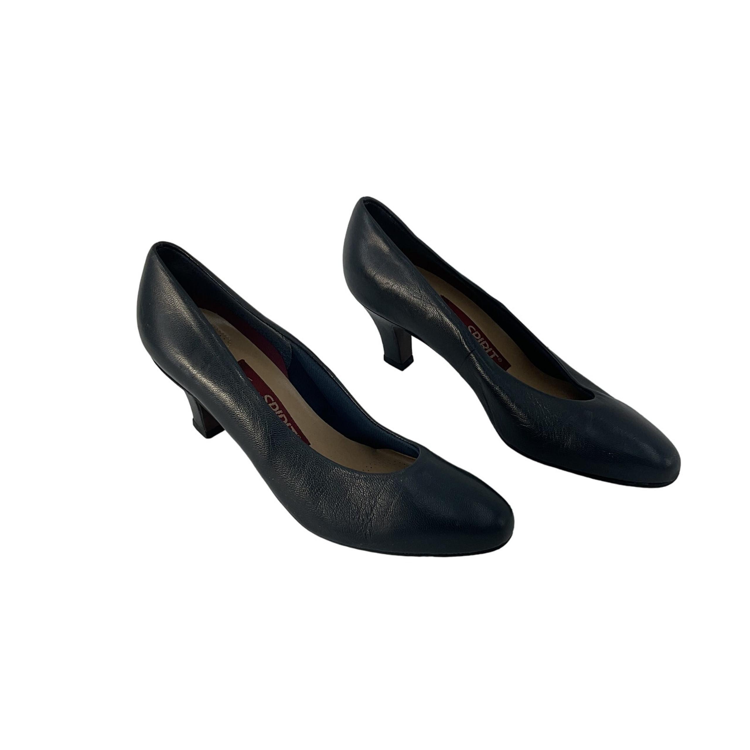 Easy Spirit Dark Blue Leather Pumps Women's Size 5.5 Preowned
