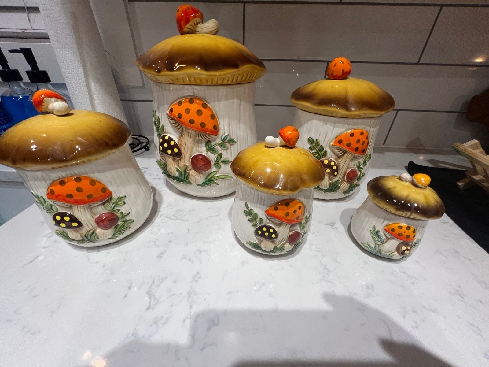 merry mushroom canister set
