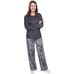 Fashion By Mirabeau Women's size Small Blue gray Black Lounge Set