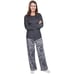 Fashion By Mirabeau Women's size Small Blue gray Black Lounge Set