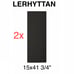 (2)x IKEA LERHYTTAN 15x41 3/4 black stained cover panel 603.559.22