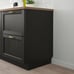 (2)x IKEA LERHYTTAN 15x41 3/4 black stained cover panel 603.559.22