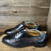 Mens Vito Rufolo Black Leather Cap Toe Brogue Oxford Dress Shoes Size 10.5 M
