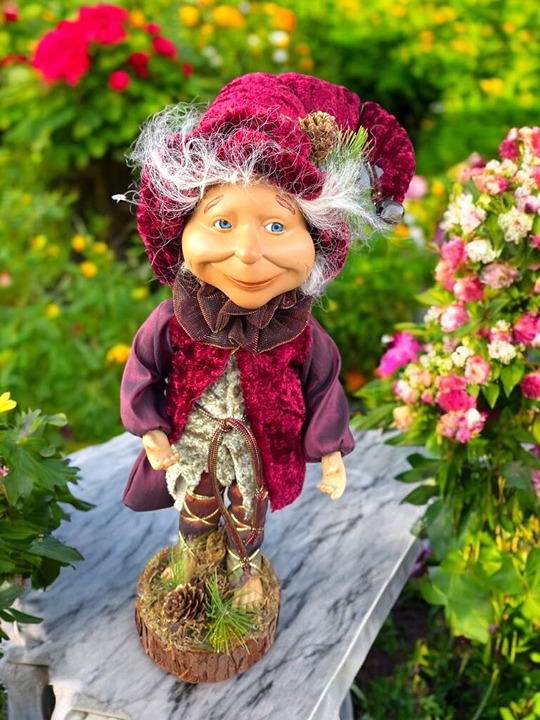 Vintage Forest Elf Doll