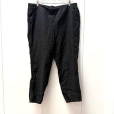 J Jill Love Linen 100% Linen Wide Leg Ankle Pants Women Petite Large Pullon