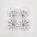 Pottery Barn Spider Web Handcrafted Double Old Fashioned Glasses Set of 4 NEW