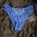 Thalia sz L Midrise Brazilian Blue Bikini swim bottom Honey Birdette