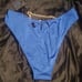 Thalia sz L Midrise Brazilian Blue Bikini swim bottom Honey Birdette