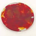 Set of 4 gemstone looking flat glass paperweights leftover glass slag