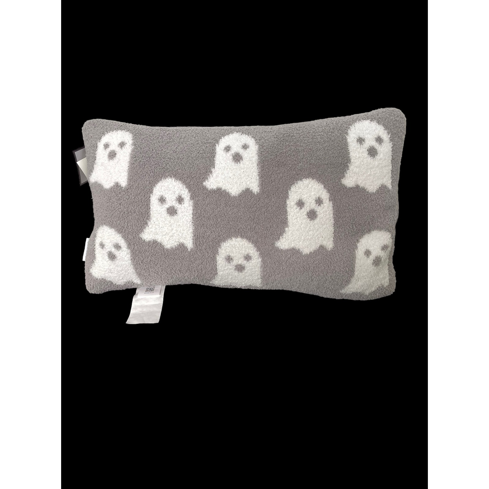 Storehouse Halloween Ghost Pillow Gray White New Rectangle Plush Removable