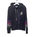 Peloton Spiritual Gangster Size S Zip Up Hoodie Sweatshirt Black Rainbow Ombre