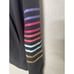 Peloton Spiritual Gangster Size S Zip Up Hoodie Sweatshirt Black Rainbow Ombre