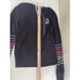 Peloton Spiritual Gangster Size S Zip Up Hoodie Sweatshirt Black Rainbow Ombre
