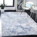 Collection Accent Rug - 4' x 6', Navy & Grey, Modern Abstract