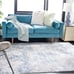 Collection Accent Rug - 4' x 6', Navy & Grey, Modern Abstract