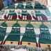 Crown Crafts Cat Kitty Christmas Cotton Throw Blanket VTG Rare