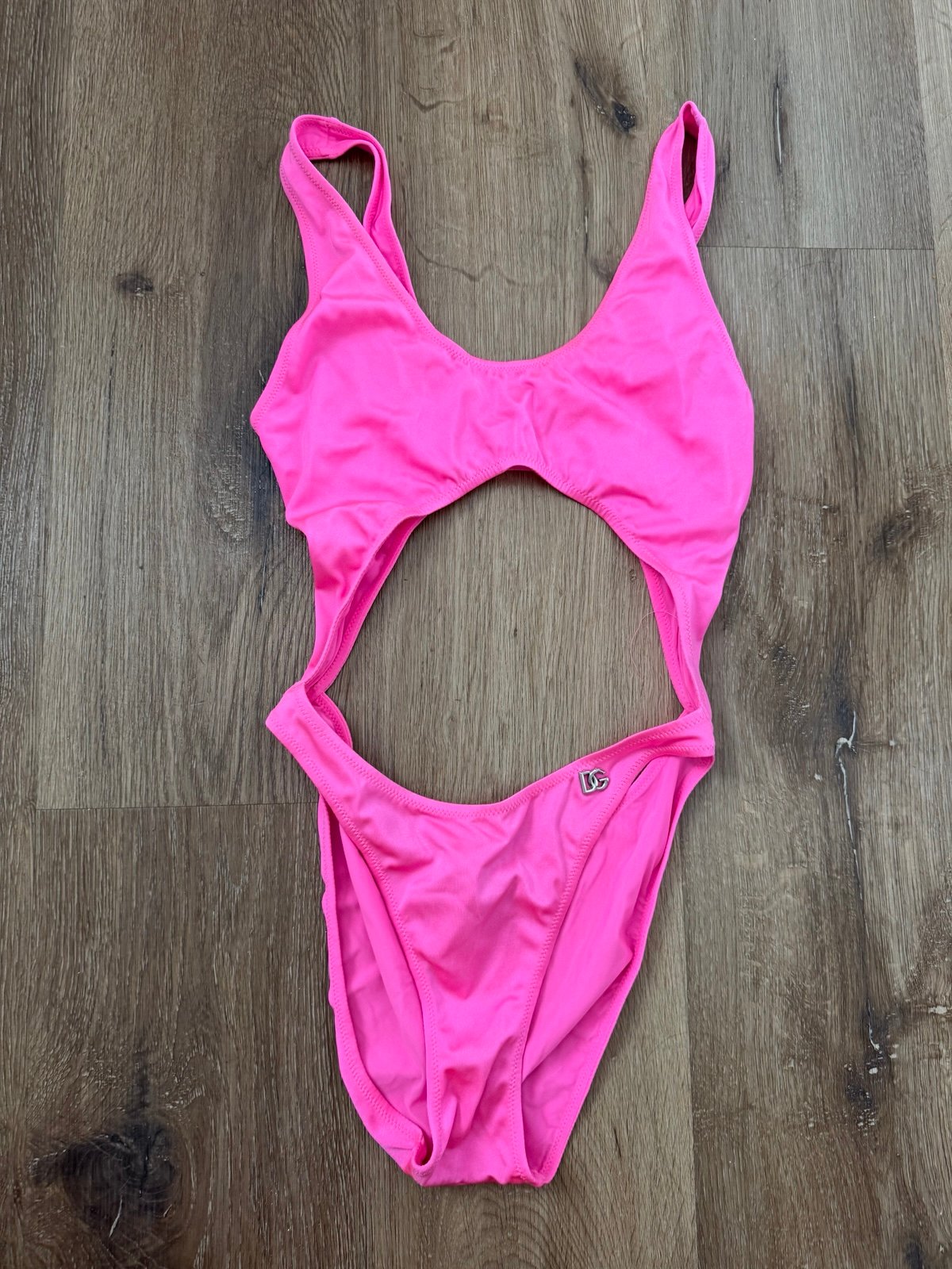 Dolce and Gabbana small pink women’s one piece swimsuit