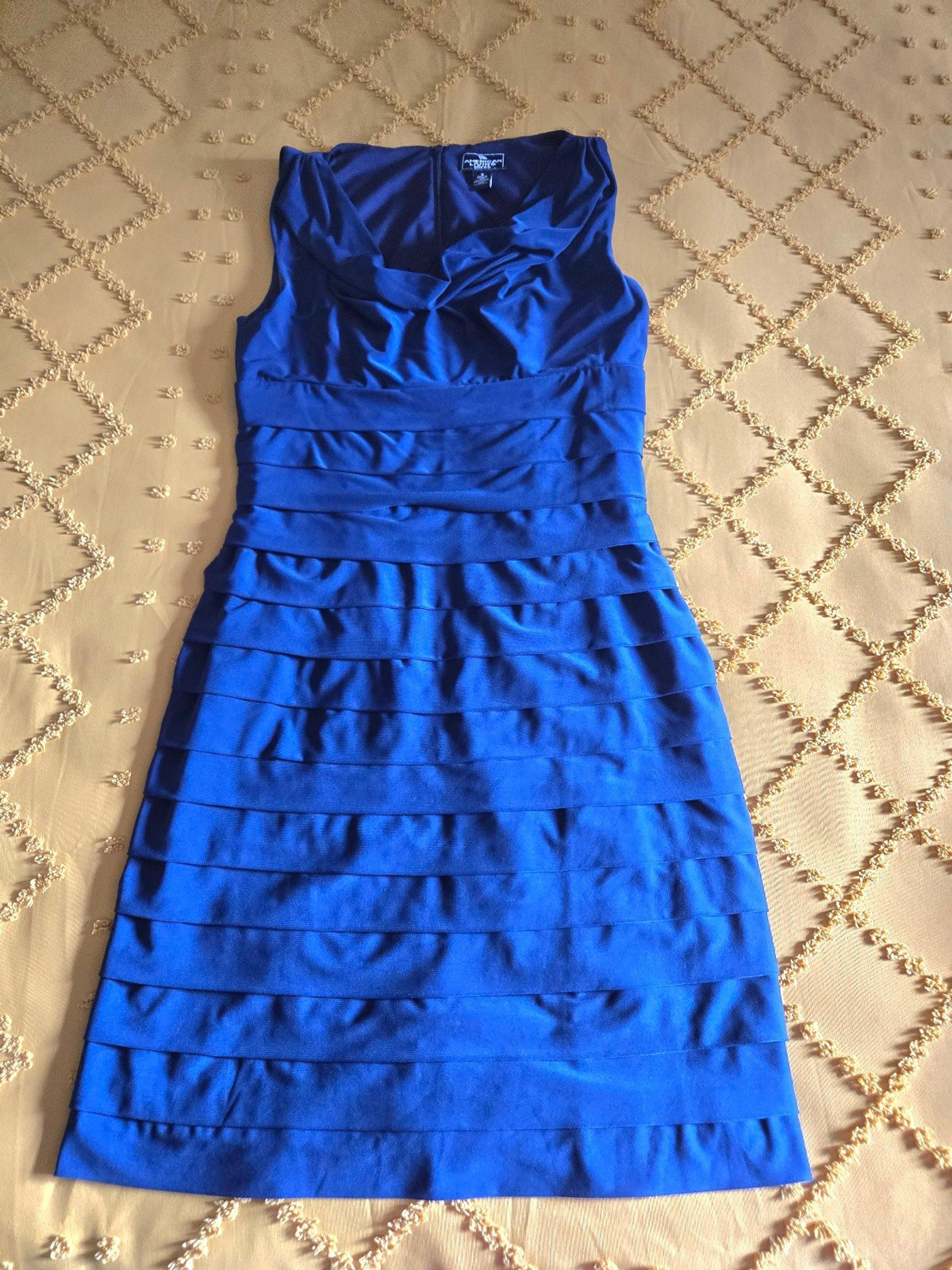 Blue Tiered Dress