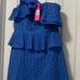 Lily Pulitzer Josey Dress Blue Eyelet Lace One Shoulder size 6 NWT