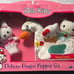 VINTAGE SANRIO 2003 HELLO KITTY SWAN FINGER PUPPET SET CRUISE NIB NEW