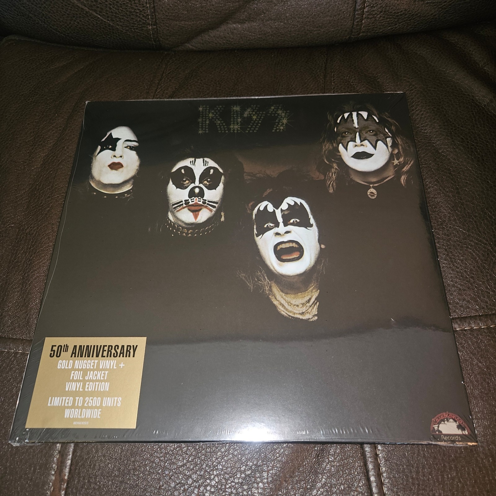 NEW! IN HAND! KISS 50th Anniversary Gold Nugget Vinyl LP Foil Jacket LE of 2500