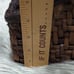 Vintage Rectangle Wicker / Rattan Woven Desk Organizer 4 Section