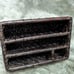 Vintage Rectangle Wicker / Rattan Woven Desk Organizer 4 Section