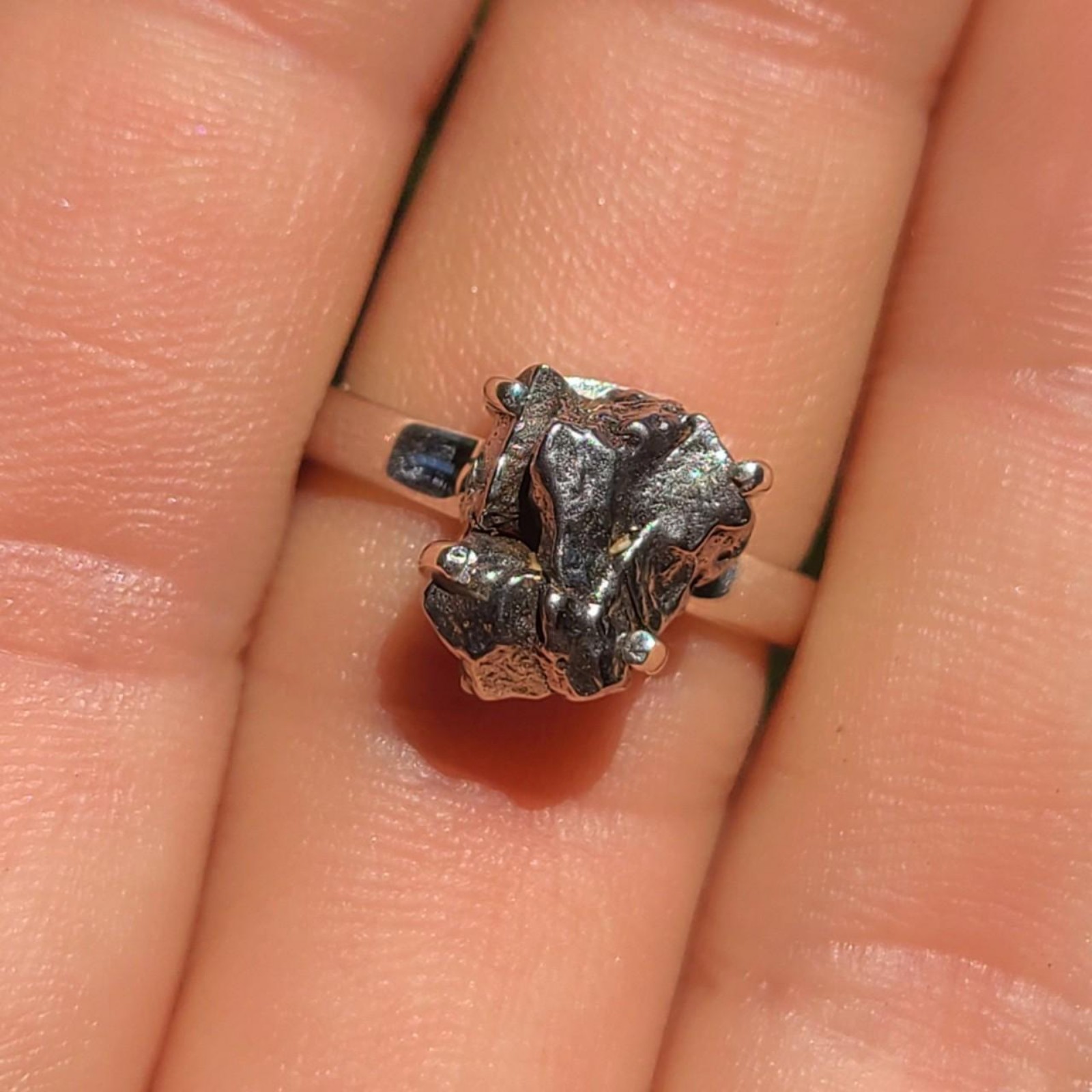 Meteorite Campo Del Cielo 925 Ring