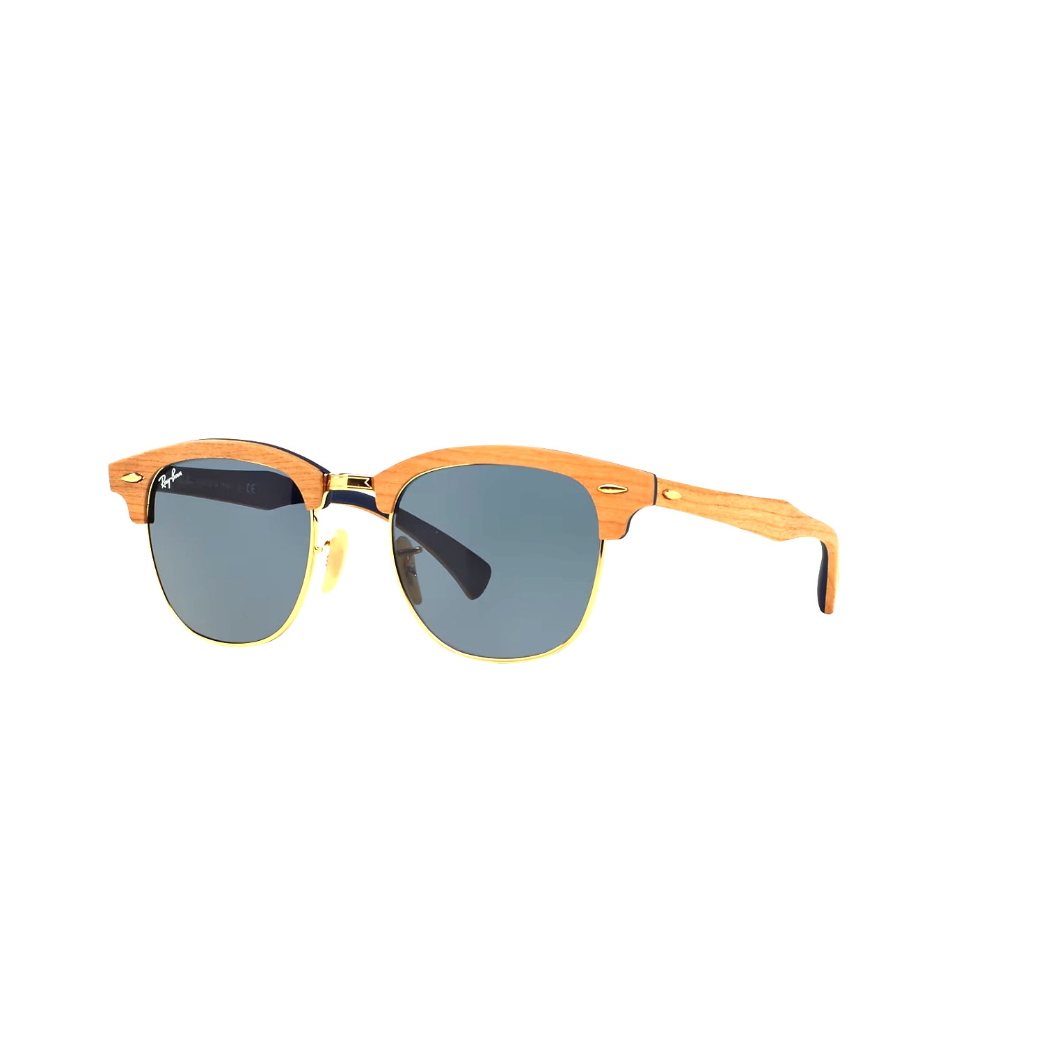 Ray Ban Club Master Light Wood Sunglasses