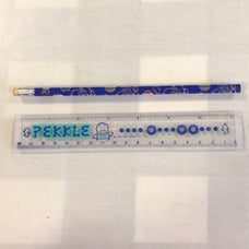 Pekkle ruler and pencil vintage 1997 Sanrio Pekkle collectibles