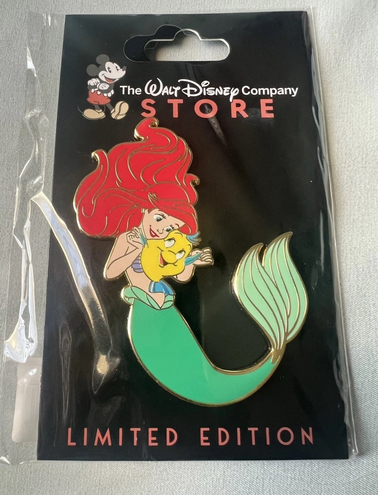 Disney Hugs are the Best DEC Pin Ariel Flounder D23 2024 LE Pin