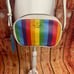 Kate Spade Kourtney rainbow stripe camera bag crossbody with tasssel gay pride