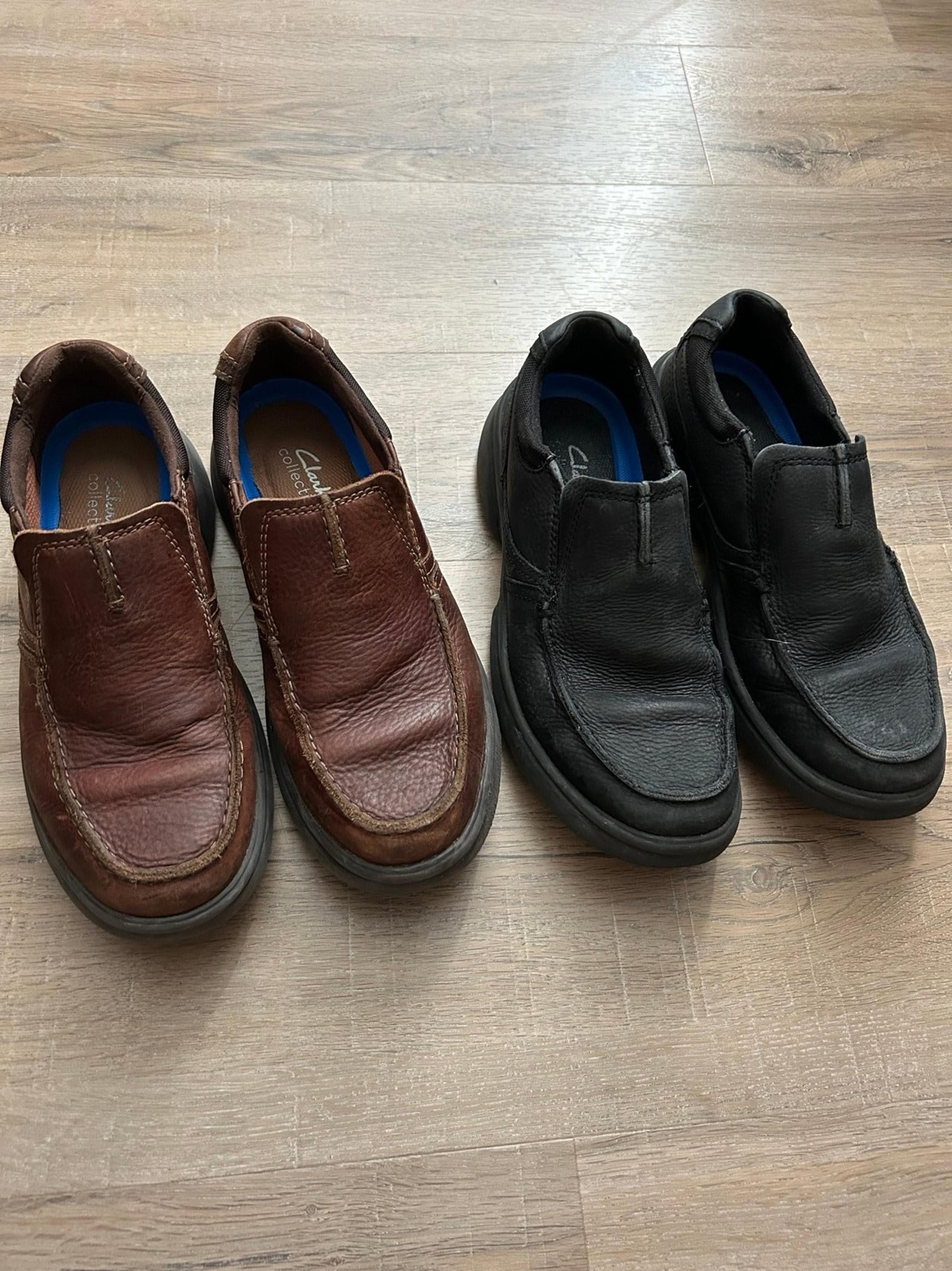 Black & Brown Clark Shoes