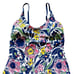 ROBERTA ROLLER RABBIT One Piece Chachas Scoop Multi Swimsuit Floral White Blue