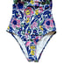 ROBERTA ROLLER RABBIT One Piece Chachas Scoop Multi Swimsuit Floral White Blue