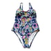 ROBERTA ROLLER RABBIT One Piece Chachas Scoop Multi Swimsuit Floral White Blue