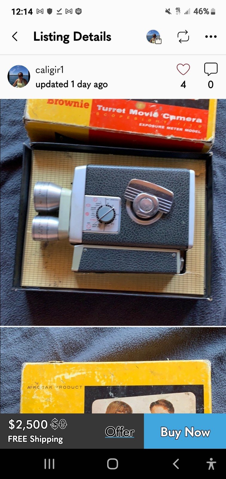 VINTAGE KODAK BROWNIE Movie Camera