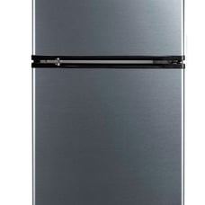 Two Door Mini Fridge with Freezer